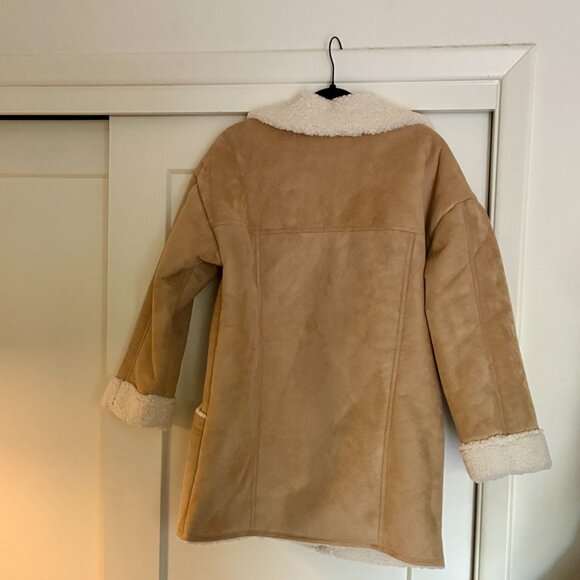 Free People Oversized Diogo Coat Ivory,  Size Medium - Picture 4 of 4